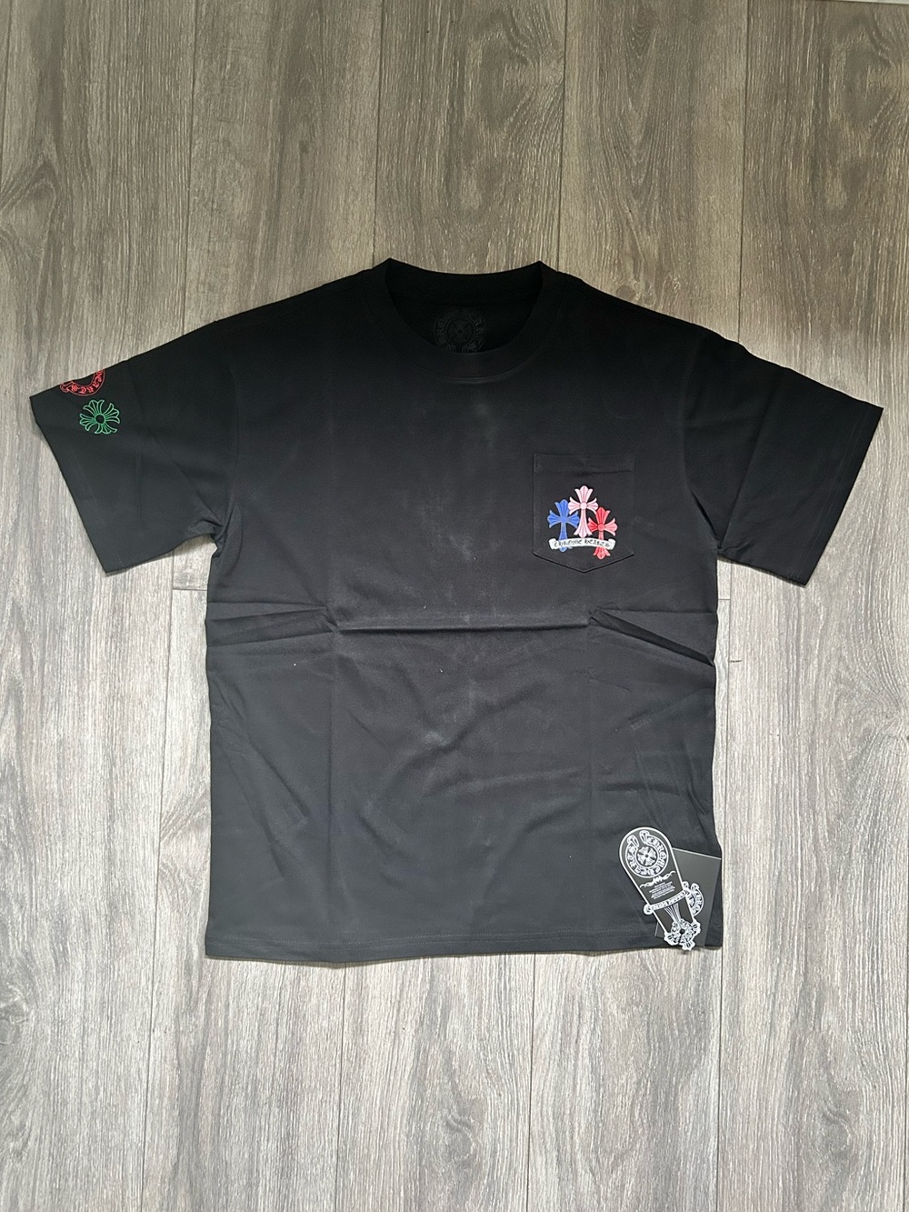Size Large | Chrome Hearts black multicolor tshirt